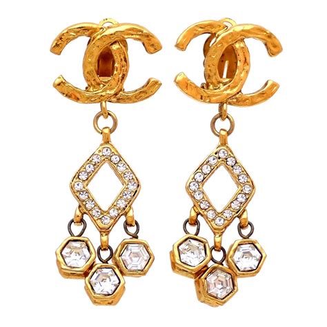 history of chanel costume jewelry|authentic vintage Chanel earrings.